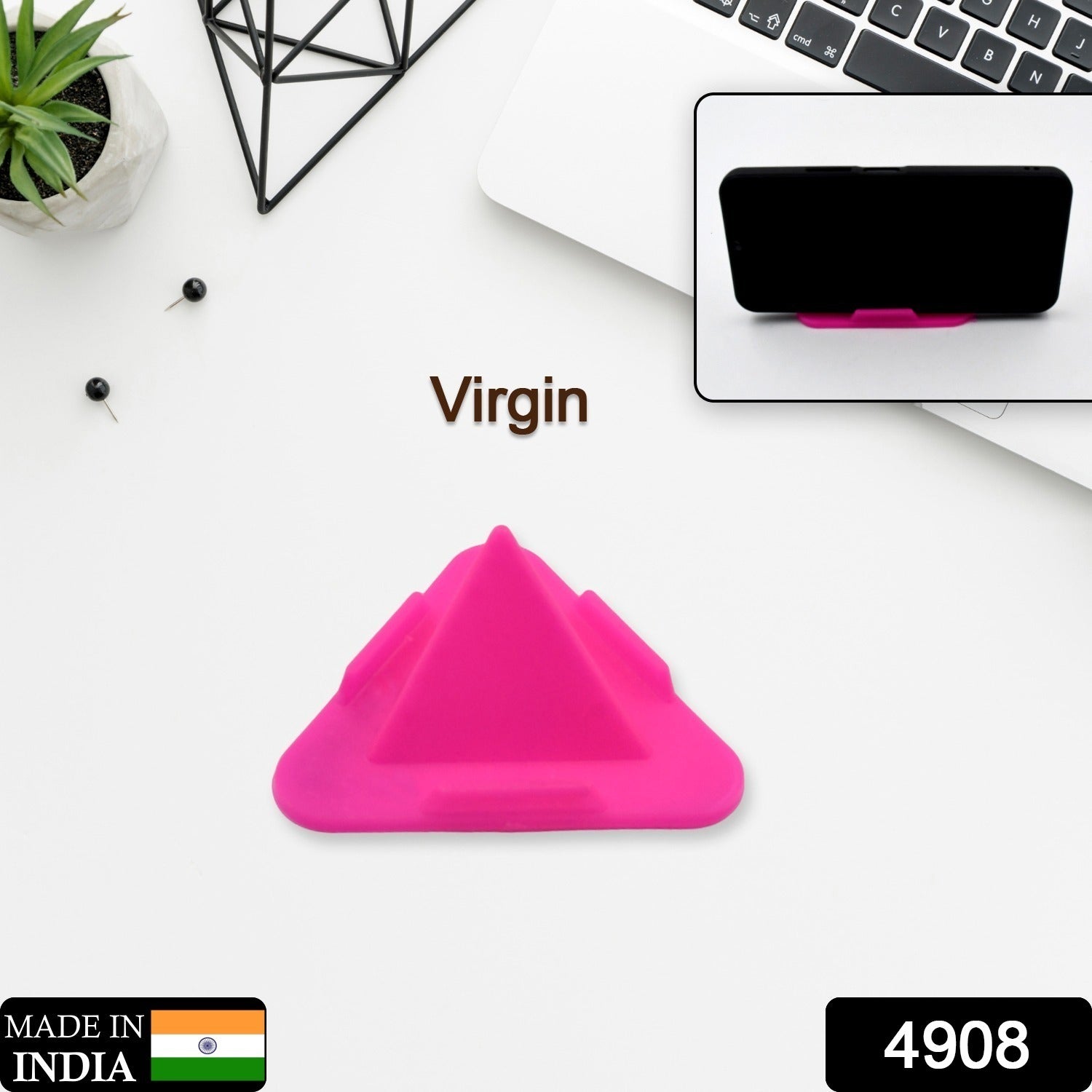 Mobile stand with pyramid shape and adjustable angles. Mobile stand with pyramid shape and adjustable angles.